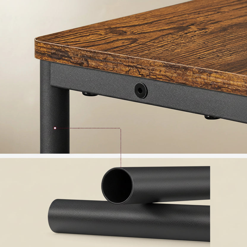 Smal Nachtkastje Donker Kaki – Met Laadfunctie en 3 Planken